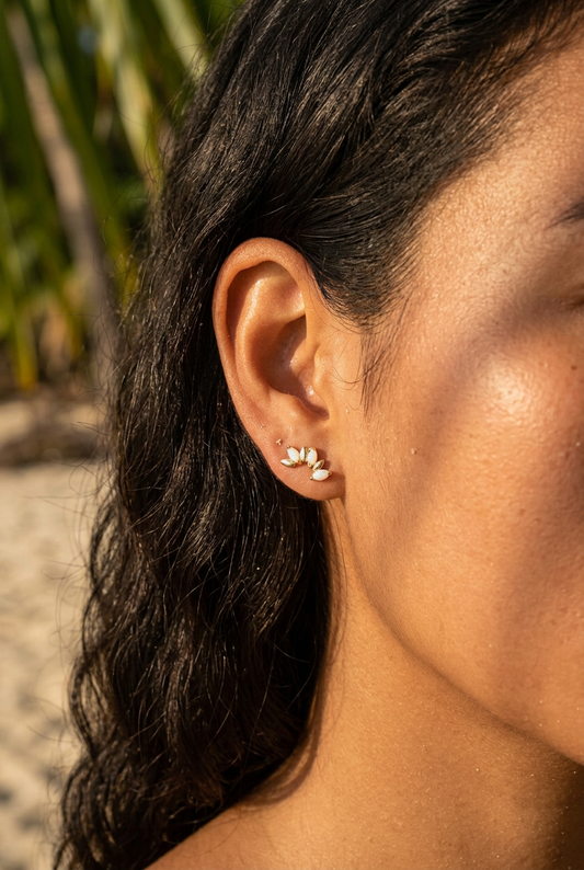 Sunbeam Opal earrings